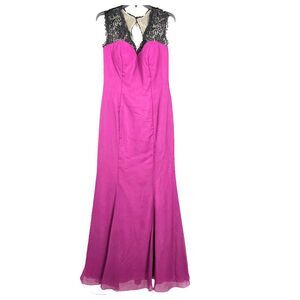 Da Vinci Pink Lace Formal Gown Size 12
